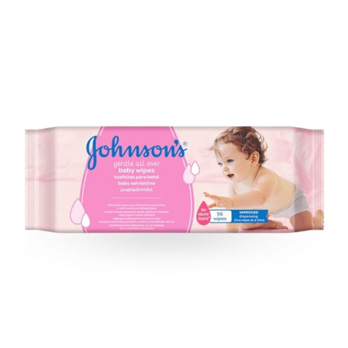 Johnson's Gentle All Over Baby Wipes | 56-Pack