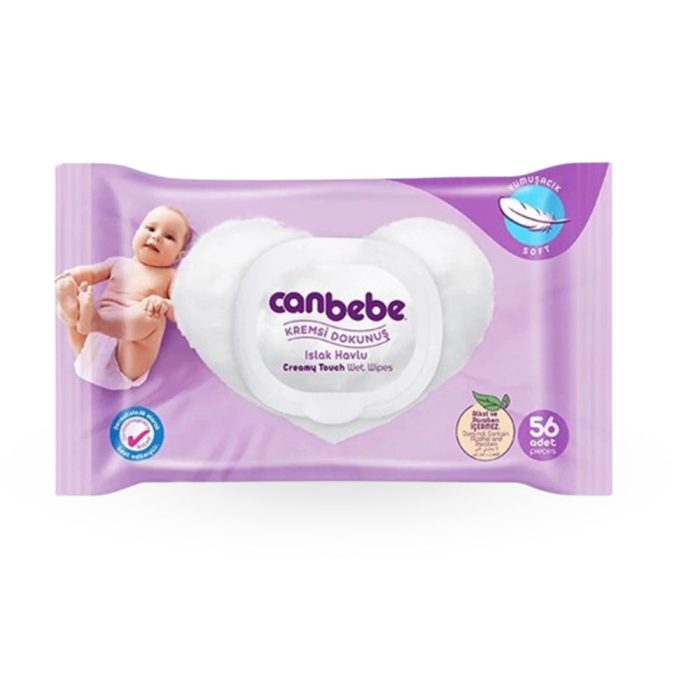 Canbebe Creamy Touch Extra Soft Baby Wipes | 56Pcs