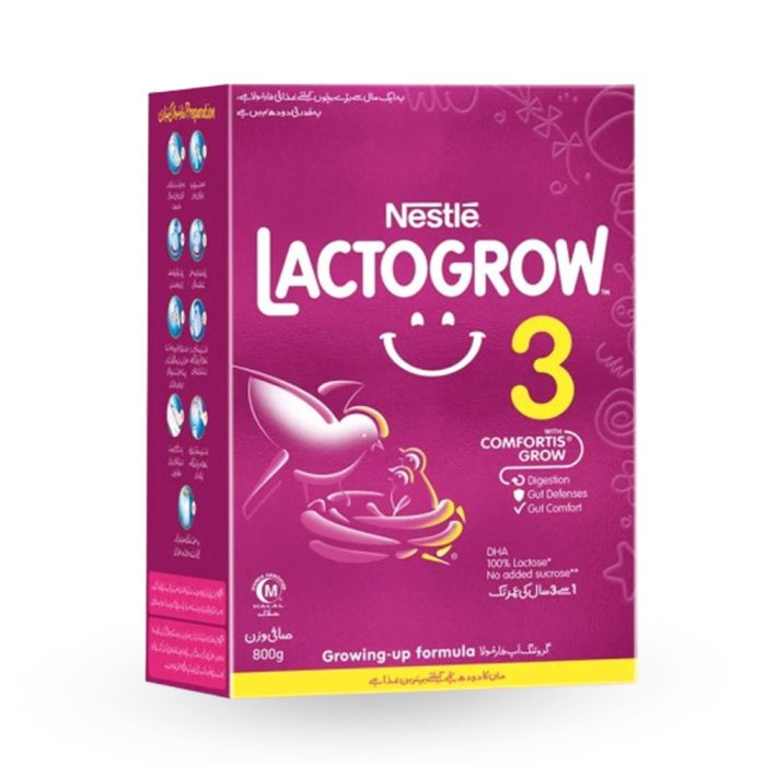 Nestle Lactogrow 3 | Size 800gm Milk Powder | Box Pack